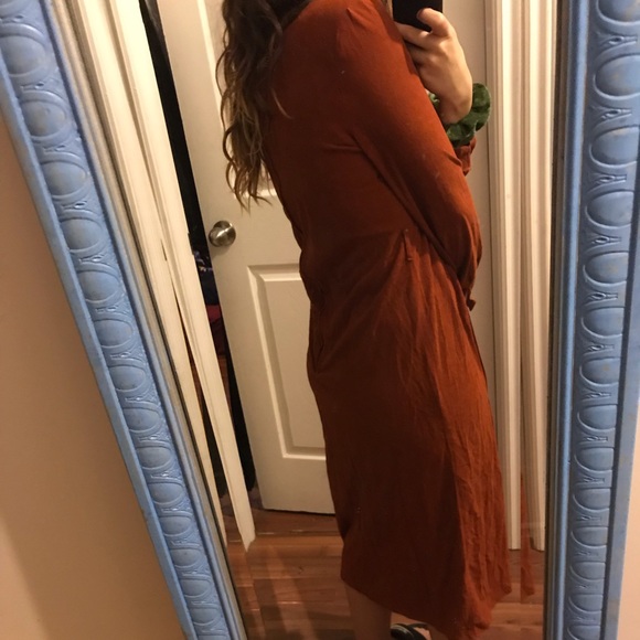 Velvety orange dress - Picture 5 of 6